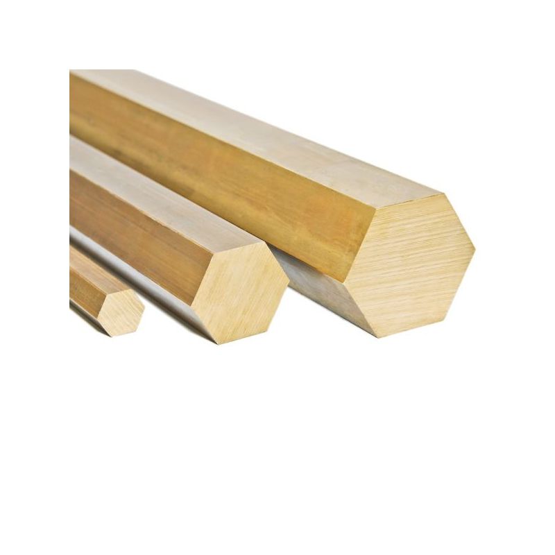Brass Ø4mm-27mm hexagon 2.0401 hexagon rod Ms58 rod 6-point Ms solid mat, brass Brass Ø4mm-27mm hexagon 2.0401 hexagon rod Ms58 rod 6-point Ms solid mat, brass