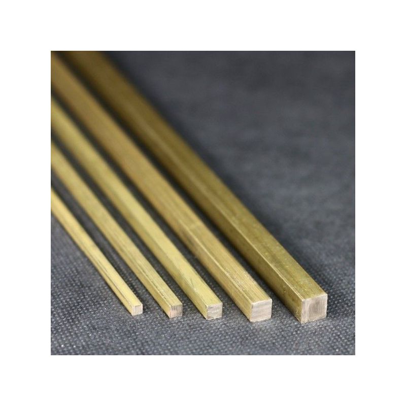 Square rod Ø10x10mm - 15x15mm brass 2.0401 square rod Ms58 square Ms solid, Brass Square rod Ø10x10mm - 15x15mm brass 2.0401 square rod Ms58 square Ms solid, Brass