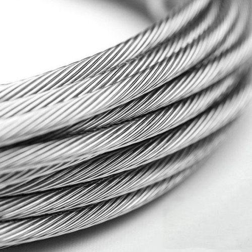Stainless steel wire rope 1-8mm V4A 1.4401 316 7x7 and 7x19 steel rope 5-250 meters