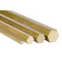 Brass hexagon Ø5mm-40mm 6-sided 2.0401 CuZn33Pb3 Ms58 solid material Evek GmbH - 1