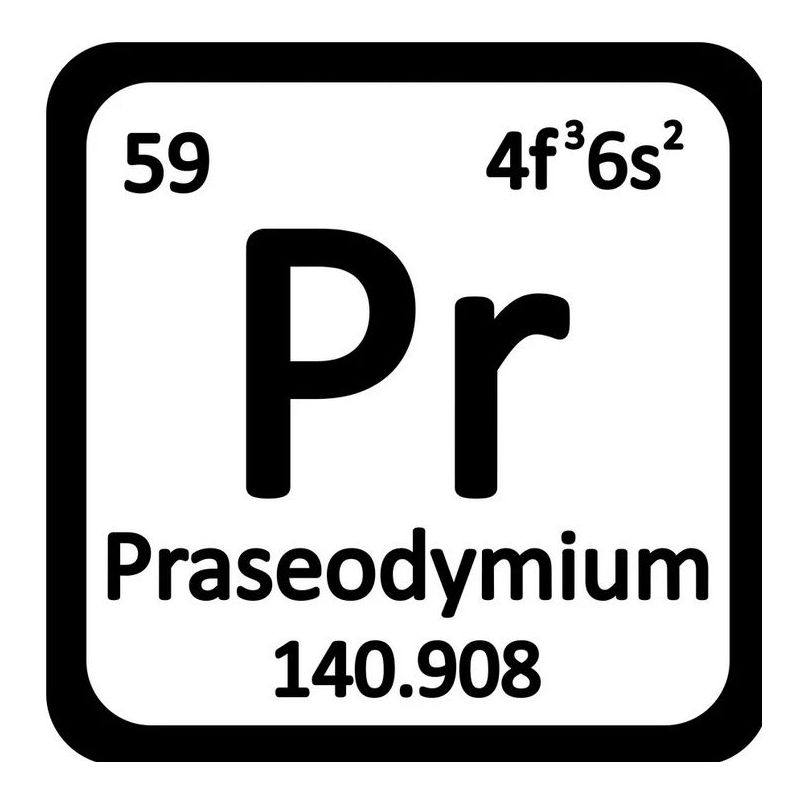 Praseodymium Metal 99.9% pure metal Metal element Pr Element 59 Praseodymium