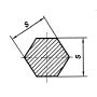 Stainless steel hexagon SW 7-60mm 1.4404 rod hexagon 316L hexagonal rod, stainless steel