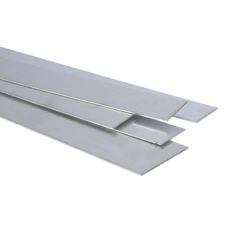 Stainless steel sheet strip 1.4301 flat bar 20x0.5mm-90x1mm cut to size strip