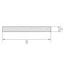 Stainless steel sheet strip 1.4301 flat bar 20x0.5mm-90x1mm cut to size strip