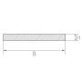 Nickel sheet metal strip 2.4060 flat bar 30x2mm-90x6mm cut to size strip