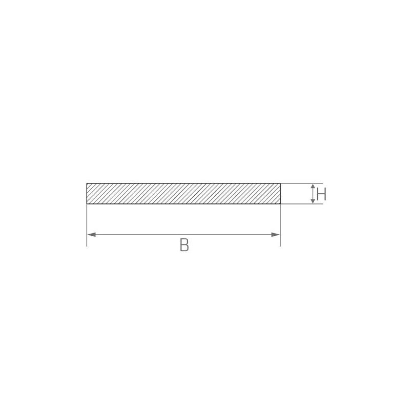 ᐉ Stainless steel sheet strips 1.4404 flat bar 0.5x20mm-6x90mm cut-to-size  strips 0.5-1 meter — to buy in Germany