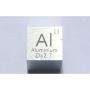 Aluminum Al metal cube 10x10mm polished 99.99% purity cube