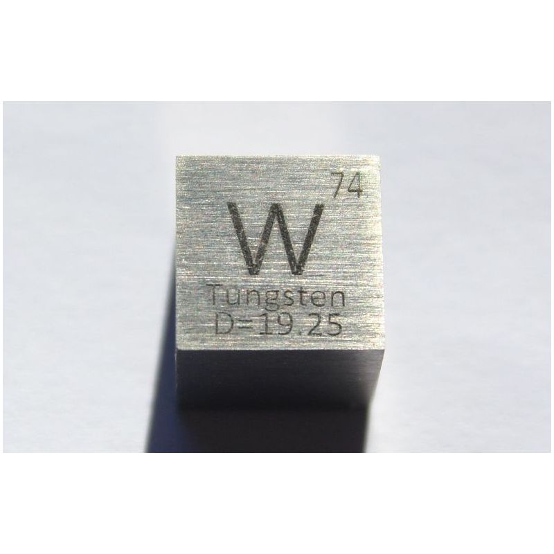 Tungsten W metal cube 10x10mm polished 99.95% purity cube