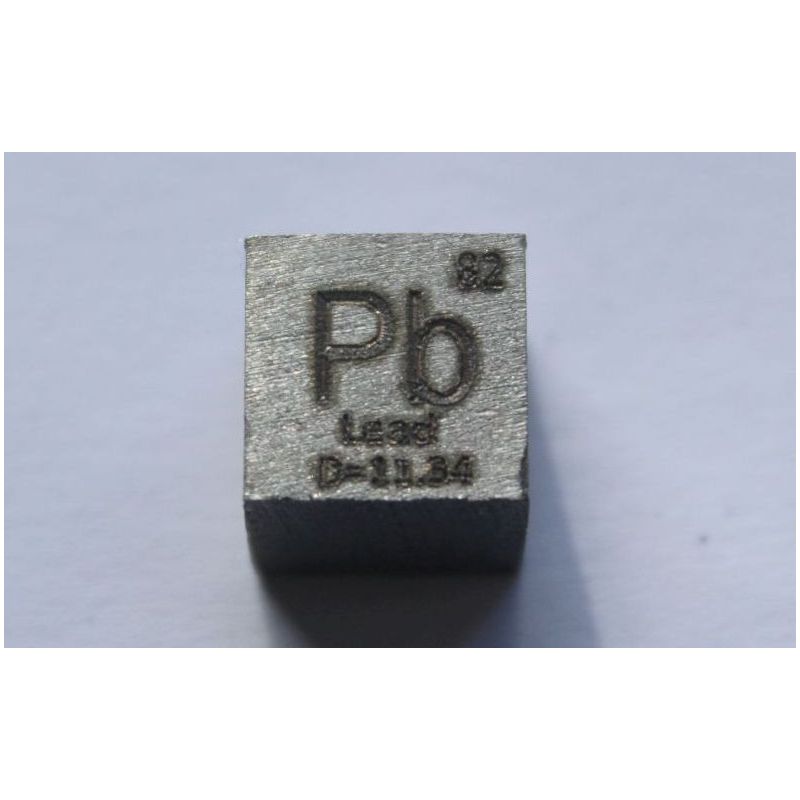 Lead Pb metal cube 10x10mm polished 99,99% purity cube