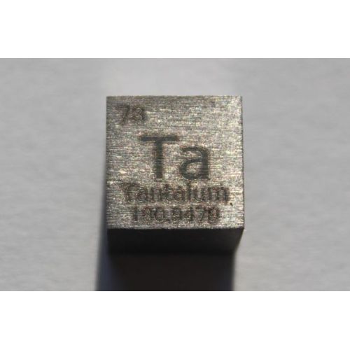 Tantal Ta Metal Cube 10x10mm Polished 99.9% Purity Cube