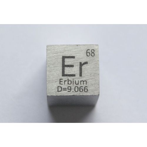 Erbium Er metal cube 10x10mm polished 99.9% purity cube