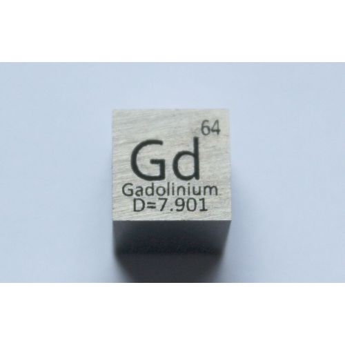 Gadolinium Gd metal cube 10x10mm polished 99.99% purity cube