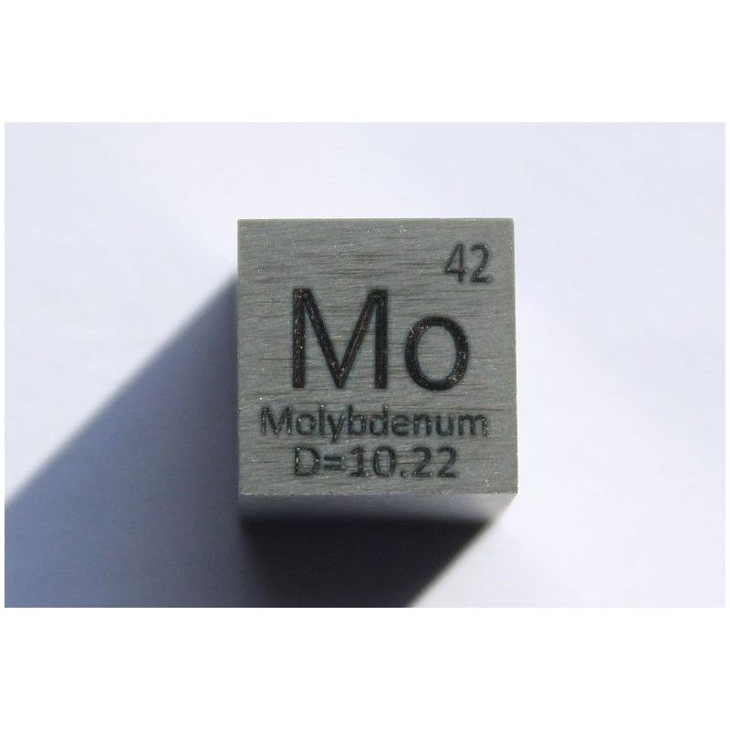 Molybdenum Mo metal cube 10x10mm polished 99.95% purity cube