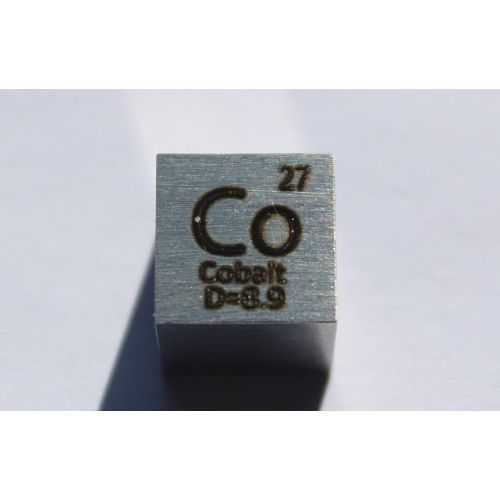 Cobalt Co metal cube 10x10mm polished 99,96% purity cube