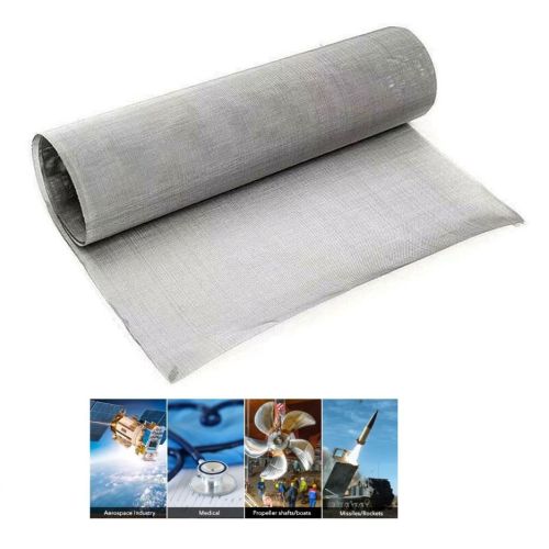 Fine stainless steel mesh 1.4404 as a partially unrolled roll