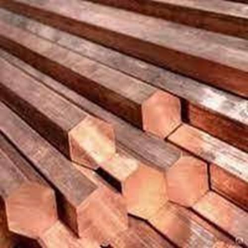 Copper hex bolt SW 17mm - 27mm 6-sided 2.0090 0.1-1 meter