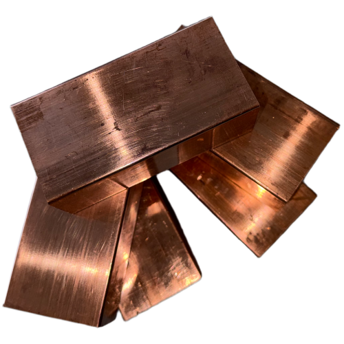 Copper ingots Cu-ETP 99.9% Cu | Pure copper 5g–5kg | Evek GmbH